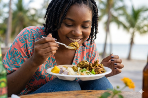 Tobago Harvest Food local girl